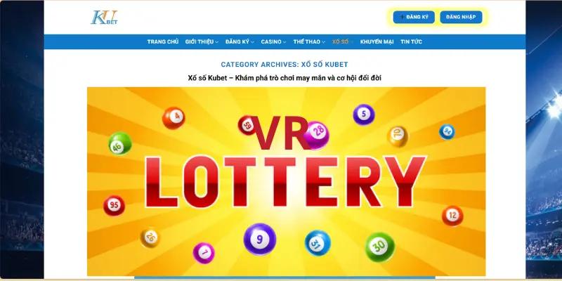 VR Lottery kubet77 thu hút hàng triệu lượt chơi