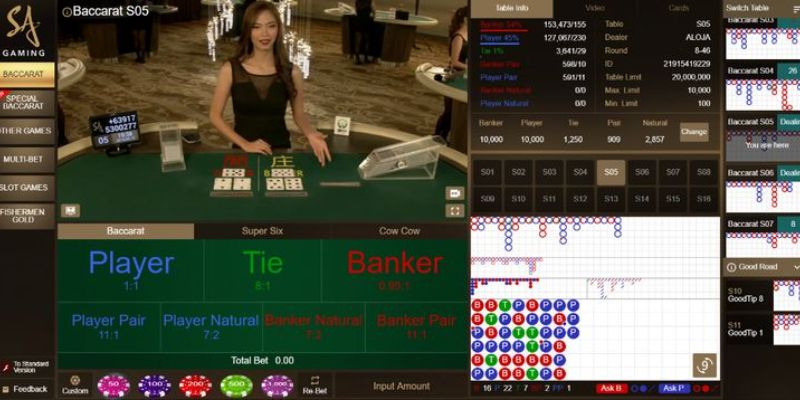 Nhiều game live casino Kubet77 có tỷ lệ trả thưởng cao